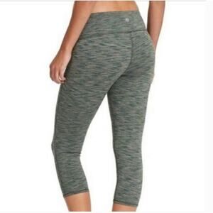 Athleta Green Chaturanga Cropped Legging Olive Green Compression Legging Small